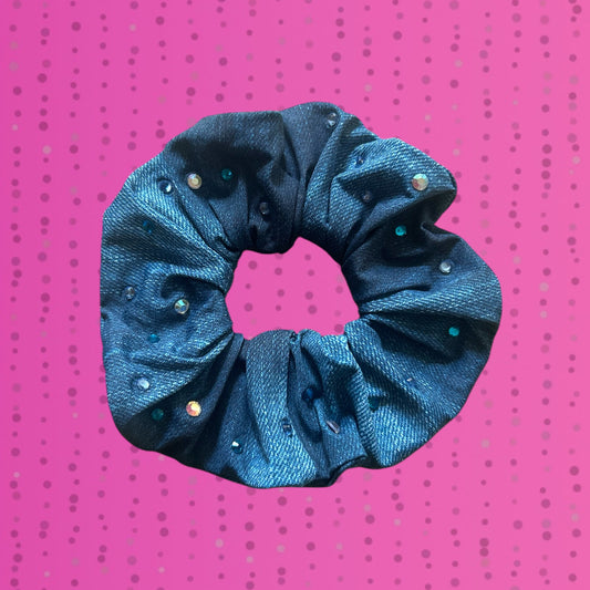 Scrunchie Denim Glow 🩵